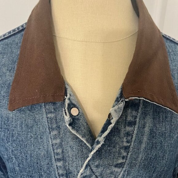 Dakota denim Vintage jacket with zip off sleeves men size XL - Picture 3 of 11